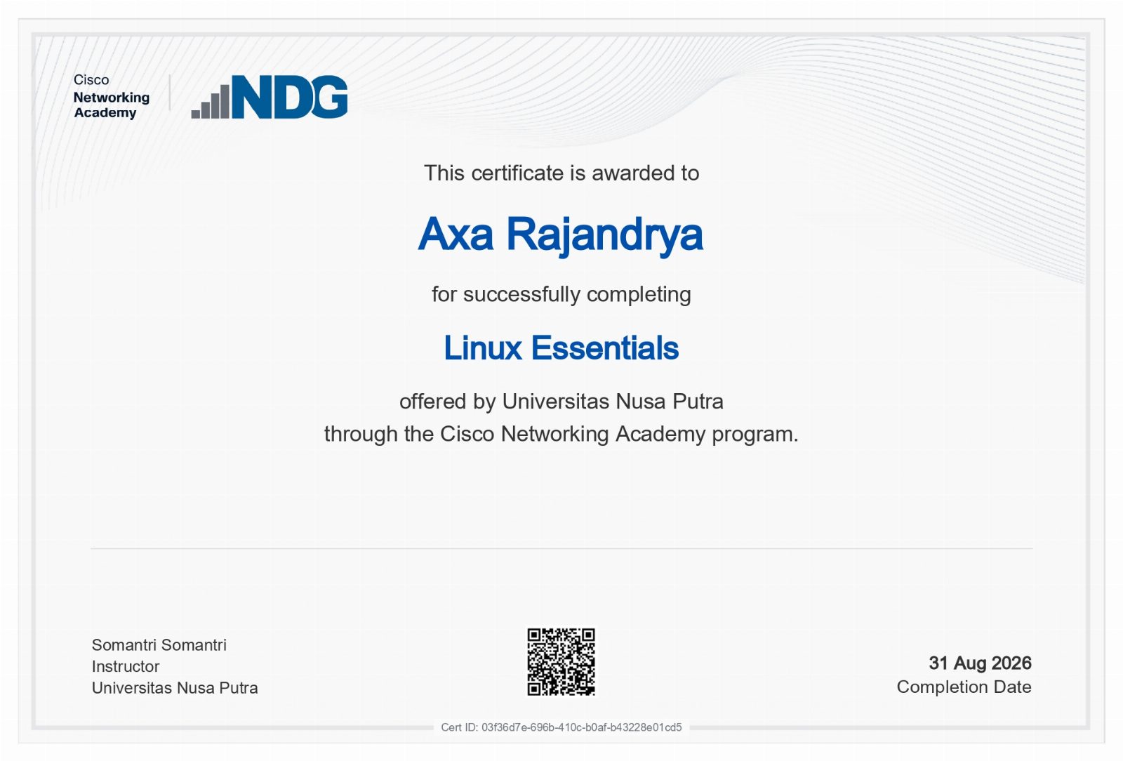 Linux Essentials certificate