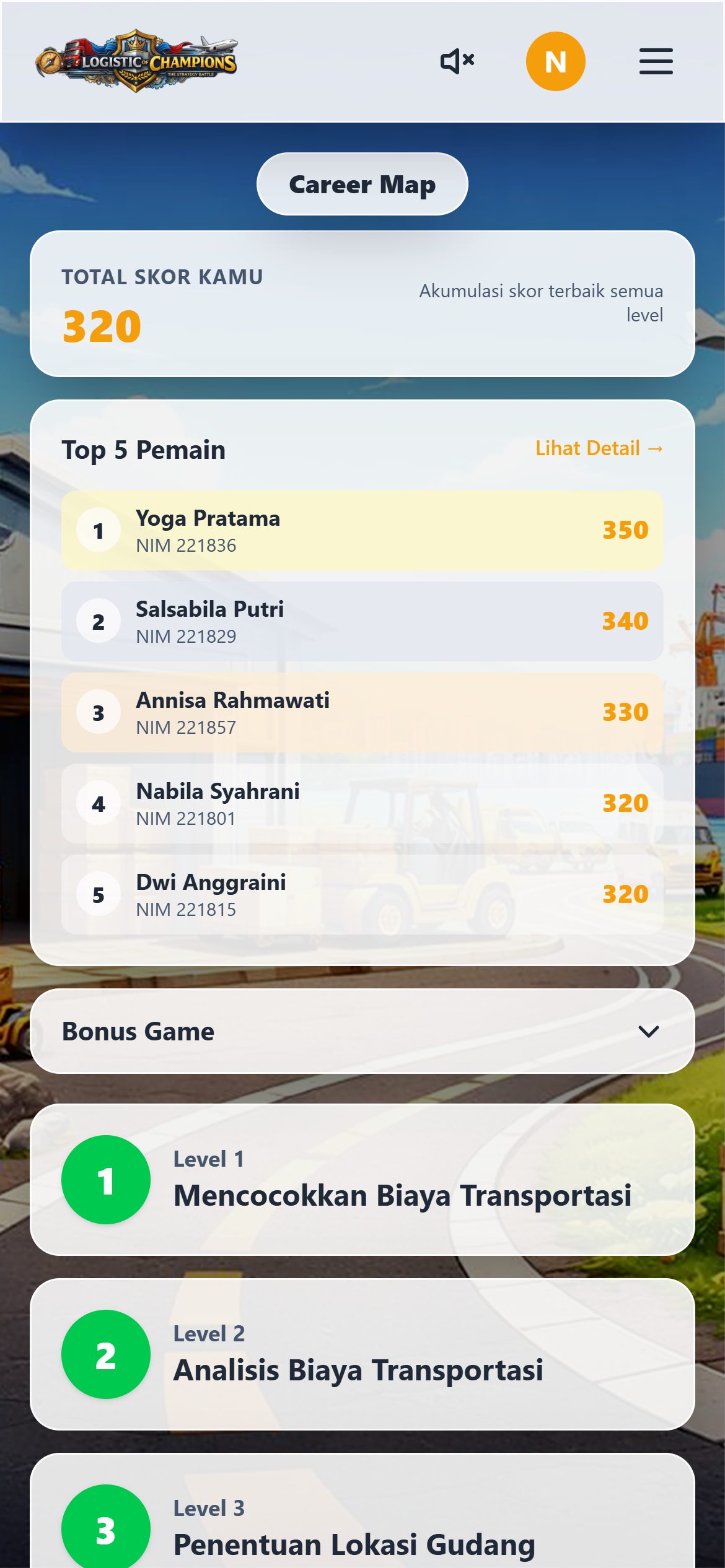 Career map (mobile)