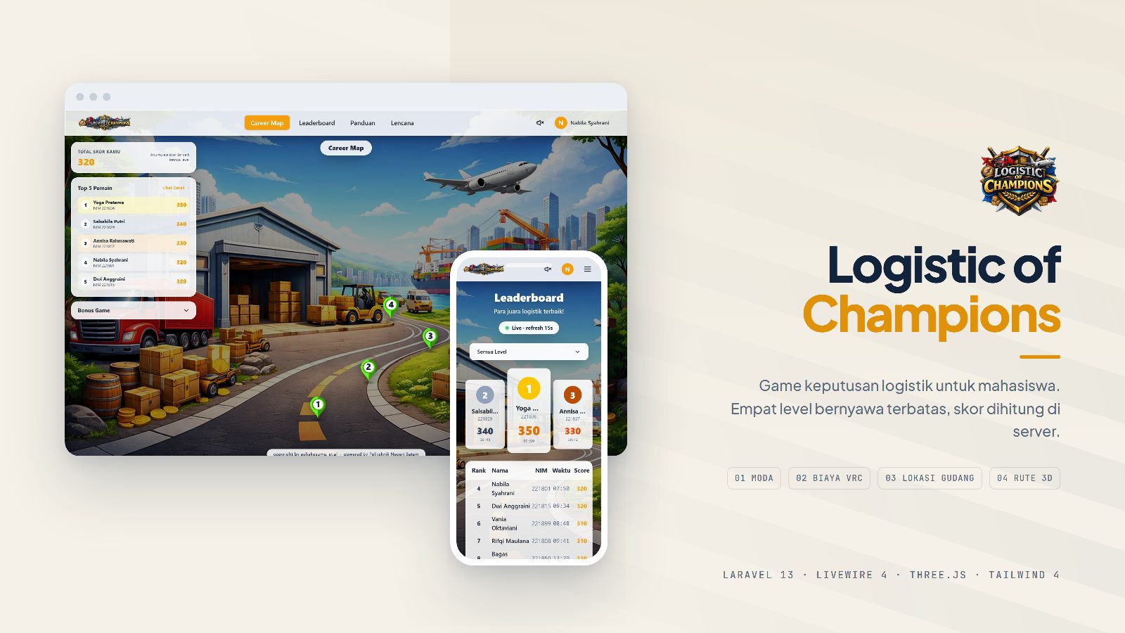 Sampul project Logistic of Champions: Game Simulasi Keputusan Logistik