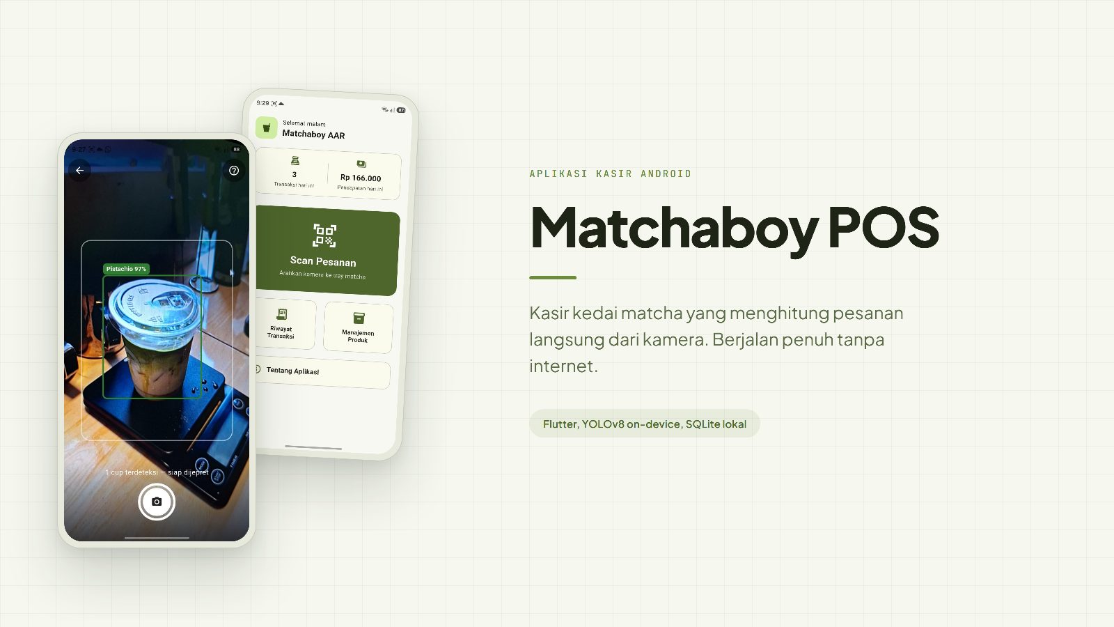 Sampul project Matchaboy POS: Kasir Matcha Berbasis Deteksi Kamera