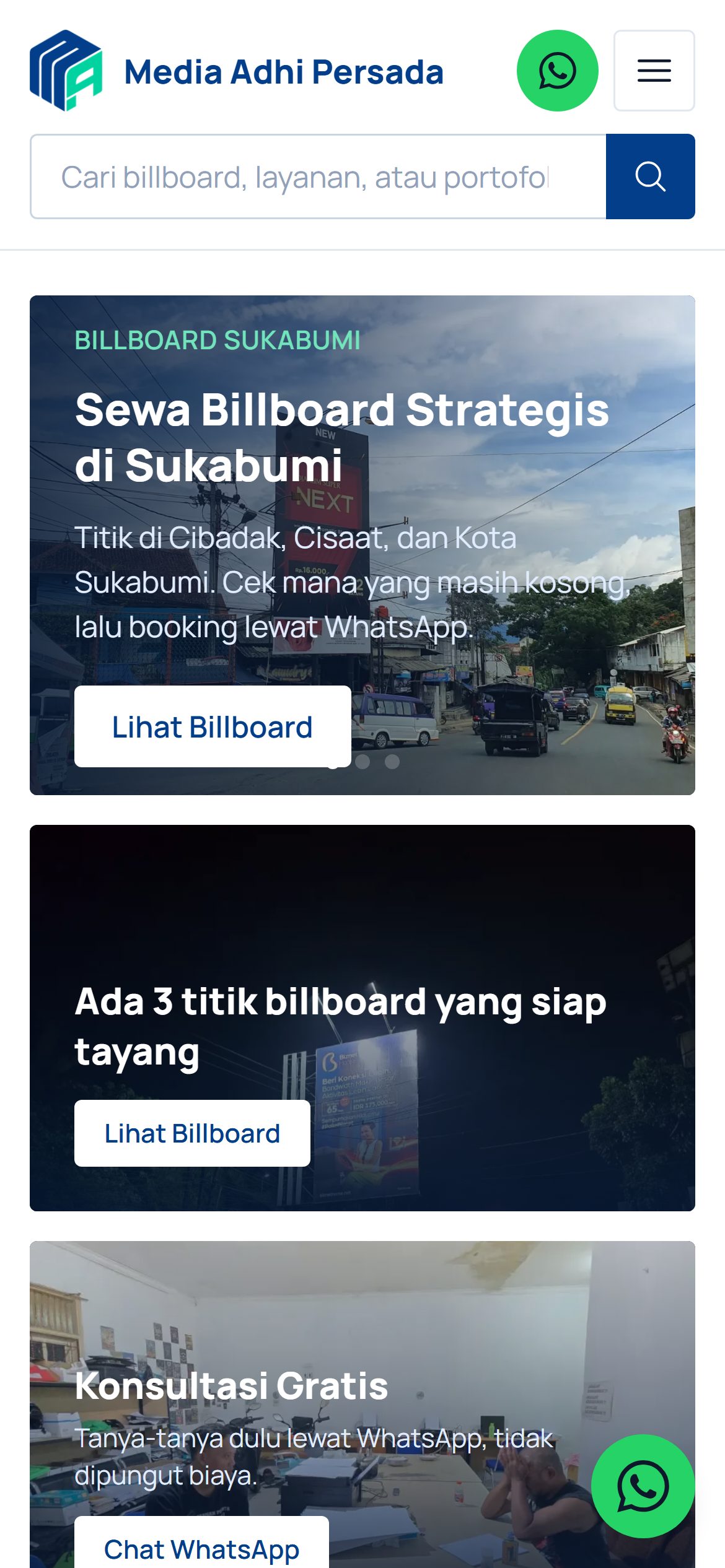 Beranda (mobile)