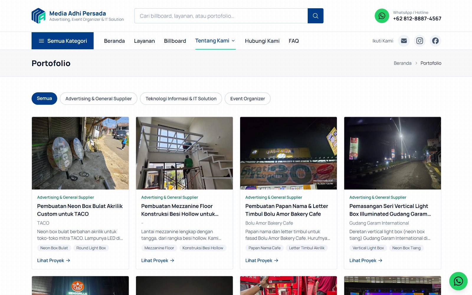 Portofolio (desktop)