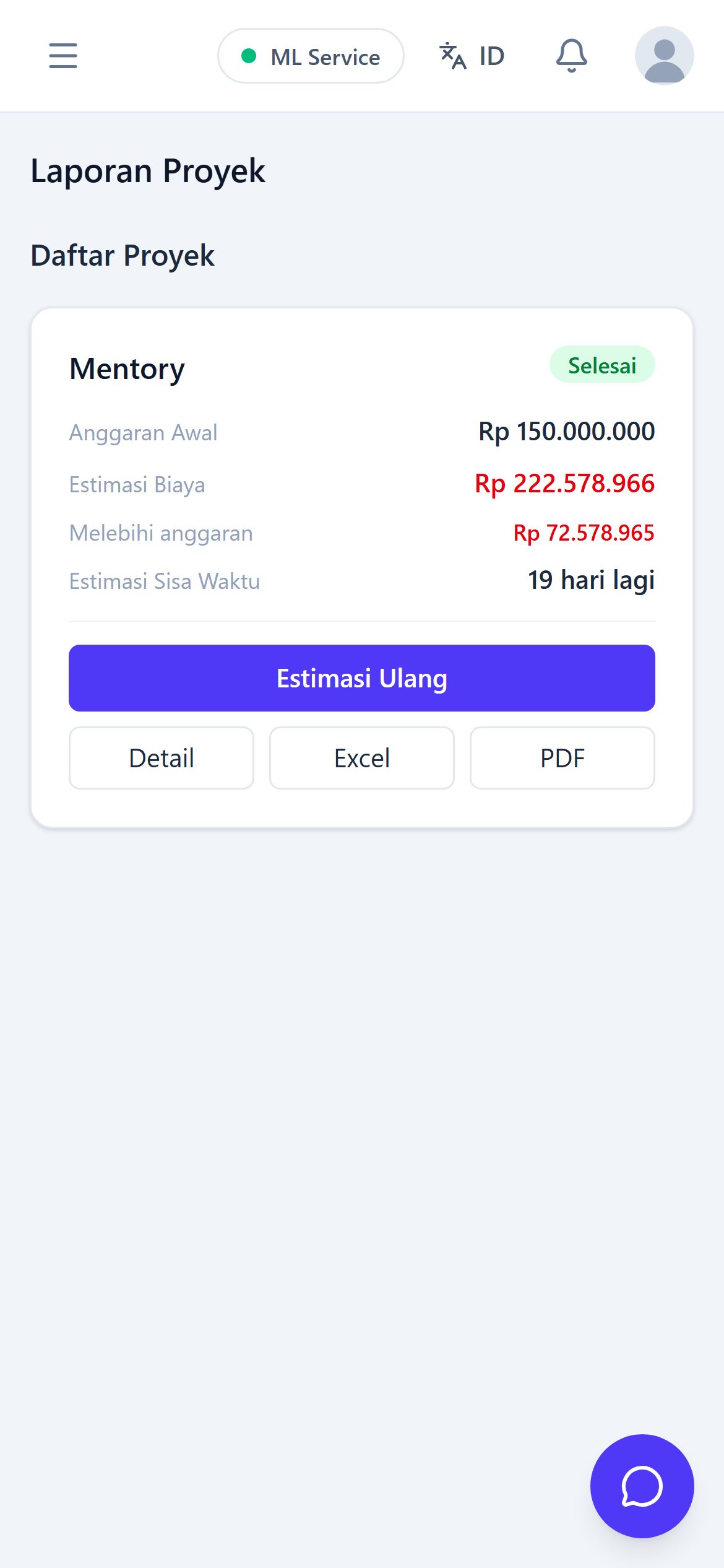 Laporan proyek (mobile)