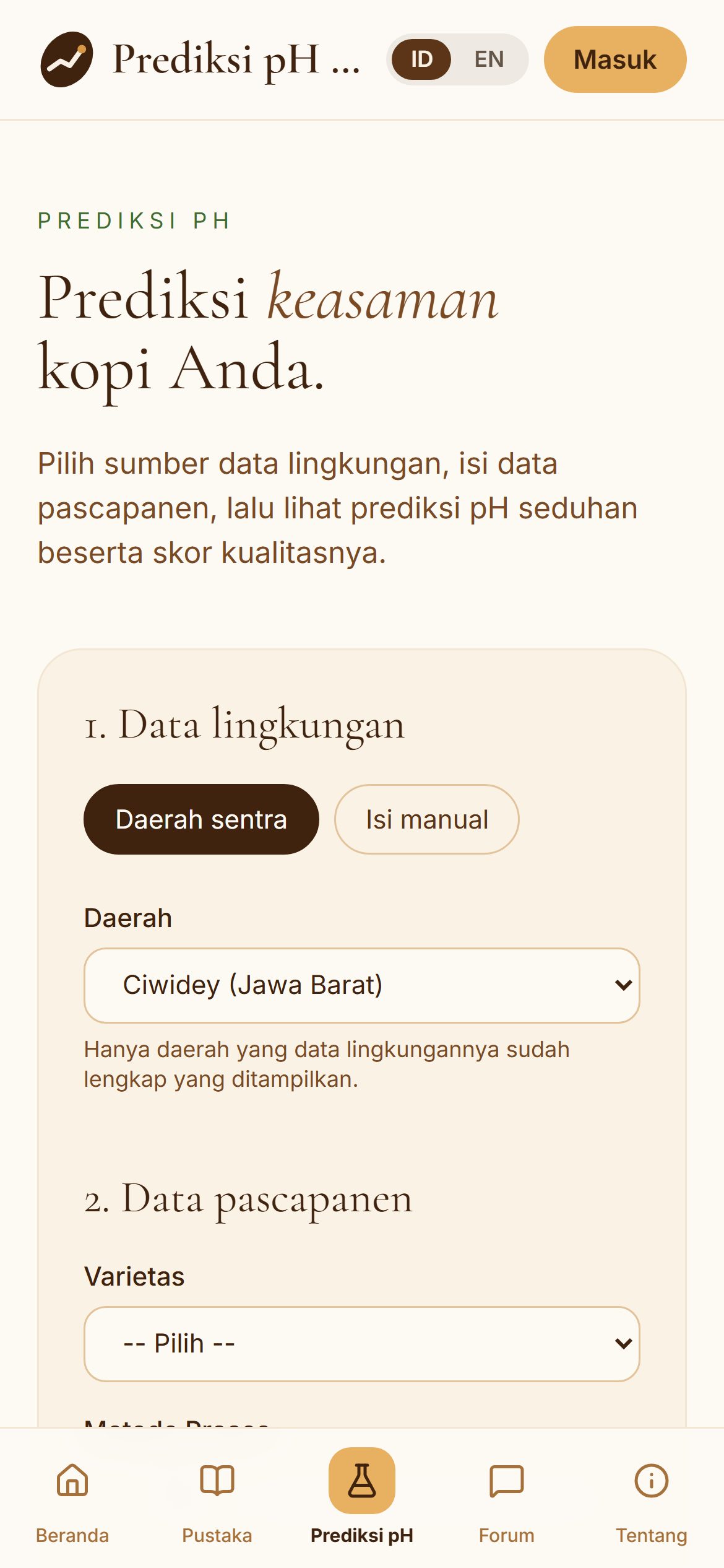 Prediksi ph (mobile)