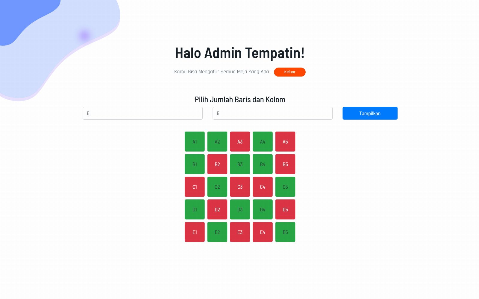 Admin grid meja (desktop)